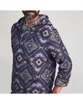 Faherty Men Jacquard Blanket Hoodie Southwestern Organic Cotton Huckberry. Fixed Price $62.99.