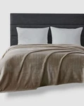 Kenneth Cole Reaction Beige Oatmeal Solid Ultra Soft Plush Fleece King Blanket. Fixed Price $33.75.