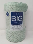 The Big One Plush Throw Blanket Light Green Textured 60" 72" Super Soft. Fixed Price $25.00.