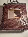 Regal Comfort Desert Chocolate Sherpa Throw Dtr 1033 New With Tags 50" X 70". Fixed Price $30.00.