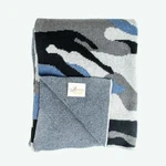 Zeus IN2GREEN Eco Friendly Blue Camo Throw Blanket 75% Recycled Cotton. Fixed Price $165.99.