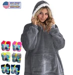 Soft Hoodie Sherpa Fleece Blanket Sweatshirt Large Pocket Reversible Ultra Comfy. Fixed Price $20.95.