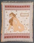 Disney The Lion King Woven Blanket Set Simba Nala 100% Cotton. Two Throws.. Fixed Price $49.95.