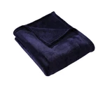 Hyseas Flannel Fleece Blanket Navy Blue - THROW(50"X60"),. Fixed Price $20.99.