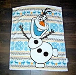 Disney Baby Olaf Frozen Snowman Blanket Nordic Fair Isle Security Lovey. Fixed Price $24.95.