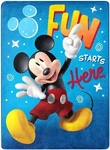 Northwest Mickey Mouse Fun With Silk Touch Throw Blanket, 46" X, 60". Fixed Price $19.90.