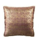 Safavieh Metallic Sponge Decorative Throw Pillow, Dusty Raspberry, New W/ Tag. Fixed Price $38.50.