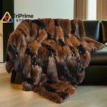 Inchgrass Fox Faux Fur Blanket Luxury Throw Sofa 74"X90", Brown. Fixed Price $326.17.