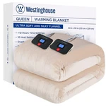 Westinghouse Electric Blanket Queen Size, Super Cozy Soft Flannel 84" X 90" H.... Fixed Price $147.13.