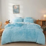 Foppa Fluffy Blue Comforter Cover Set - Ultra Soft Plush Queen,. Fixed Price $70.64.