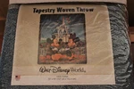Mickey & Minnie Mouse Tapestry 100% Cotton Throw Walt Disney World 50 X 60 New. Fixed Price $20.00.