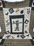 Scarecrow Autumn Harvest Leaves Pumpkin Pie Tapestry Throw Blanket With Fringe. Fixed Price $20.00.