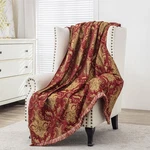 Loom And Mill Luxury Throw Blankets For Bed, Classic Damask Jacquard Thro.... Fixed Price $89.56.
