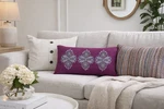 Boho Designer Pillow Set 3 Lumbar Textured Woven Embroidered Neutral. Fixed Price $89.94.