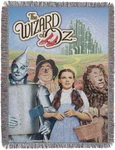Northwest Warner Brothers Wizard Of Oz, Group Woven Tapestry Throw Blanket,. Fixed Price $36.64.
