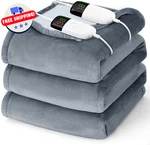 Heated Electric Blanket Dual Control (queen & King) Soft Flannel Timer. Fixed Price $85.99.