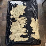 New Game Of Thrones Westeros Map Plush Fleece Gift Throw Blanket Hbo Essos. Fixed Price $25.00.