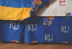 College Covers Everything Comfy Kansas Jayhawks Dust Ruffle Bed Skirt, Queen. Fixed Price $21.19.