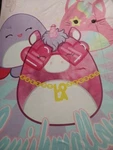 Squishmallows Snuggle Throw Blanket Super Soft, 50 X 70 Inches Pink Blue Purple. Fixed Price $36.99.