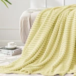 Bedelite Fleece Blanket Twin Size 3D Ribbed Jacquard Soft And Warm Decorati.... Fixed Price $35.04.