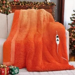 Faux Fur Heated Electric Blanket Throw 10 SETTINGS,5 Time 50X60. Fixed Price $74.99.
