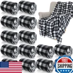 Preboun 15 Pcs Soft Fleece Throw Blanket Bulk Valentine Buffalo Plaid. Fixed Price $79.04.