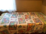 Vtg Rare Mickey Mouse & Dinosaurs Blanket Throw Bedspread Twin Disney. Fixed Price $119.00.
