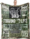 Fathers Day Fishing Gifts For Throw Blanket 60" X 50", Green-dad. Fixed Price $33.22.