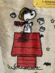 Snoopy Berkshire Blanket Flying Ace Red Baron Doghouse Night Scene 60X70 Throw. Fixed Price $40.00.