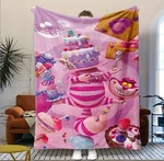New Disney Alice In Wonderland Throw Cheshire Cat Blanket. Fixed Price $24.99.