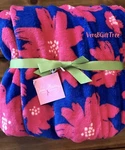 Vera Bradley Throw Blanket Art Poppies Pink Breast Cancer Awareness Rare Nwt. Fixed Price $58.50.