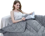 Zzzhen Weighted Blanket - High Breathability 48''72'' 15LB, Grey. Fixed Price $34.52.