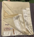 Neiman Marcus John Atkinson Pure Merino All Wool Blanket Cream England Mothproof. Fixed Price $100.00.