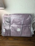 Garnet Hill German Cotton Fleece Blanket Double/queen Mulberry Purple New. Fixed Price $139.99.