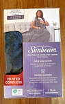 Nib Sunbeam On The Go Cordless Heated Microplush Gray 50" X 60" Cape/throw. Fixed Price $32.99.