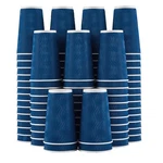 Coffee Cups 16 Oz 90 Pack Disposable Insulated Ripple Wall Navy Lamosi Paper. Fixed Price $51.99.