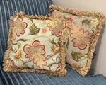 Fennco Stylespaisley Design Poly Filled Throw Accent Pillow French, Floral Print. Fixed Price $24.99.