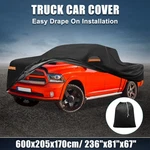 Waterproof 210D-PU Oxford Car Cover Dodge Ram Crew With Zipper. Fixed Price $81.22.