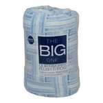 The Big One Oversized Plush Throw Blue Vintage Weave 6'X5' Or 60"X72". Fixed Price $13.69.