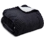 Soft Fuzzy Warm Cozy Throw Blanket With Fluffy Sherpa Fleece For Sofa Couch Bed. Fixed Price $19.99.
