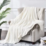 Bedelite Fleece Blanket Twin Size 3D Ribbed Jacquard Soft And Warm Decorati.... Fixed Price $32.17.