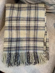 L. Bean 100% Virgin Wool Green Blue Plaid Vintage Throw Blanket. Fixed Price $128.00.