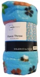 Mainstays Fleece Throw Dog Print Pattern 50" X 60". Fixed Price $9.00.