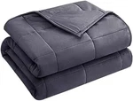 Yescool Weighted Blanket For Adults (15 Lbs, 60" X 80", Grey) Cooling Heavy B.... Fixed Price $56.80.