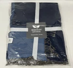 Sparrow & Wren Charley 50" X 70" Reversible Cotton Wool Fringe Throw - Blue. Fixed Price $37.65.