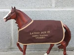 Latigo Dun It Embroidered Blanket For Breyer Charro Quarter Horse Aqha. Fixed Price $25.25.