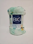 The Big One Oversized Supersoft Plush Throw Multicolor Tropical Palm Leaves Htf. Fixed Price $17.99.