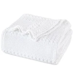 Phf 100% Cotton Waffle Weave Blanket King Size For Bed, Lightweight Washed Co.... Fixed Price $79.98.
