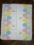 Vintage 1980S Care Bears Receiving Blanket American Greetings Drum Horn Hearts. Fixed Price $12.99.