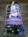 Wild Frontier Unicorn Plush Throw 50"X60" Nwt Super Soft. Fixed Price $17.95.